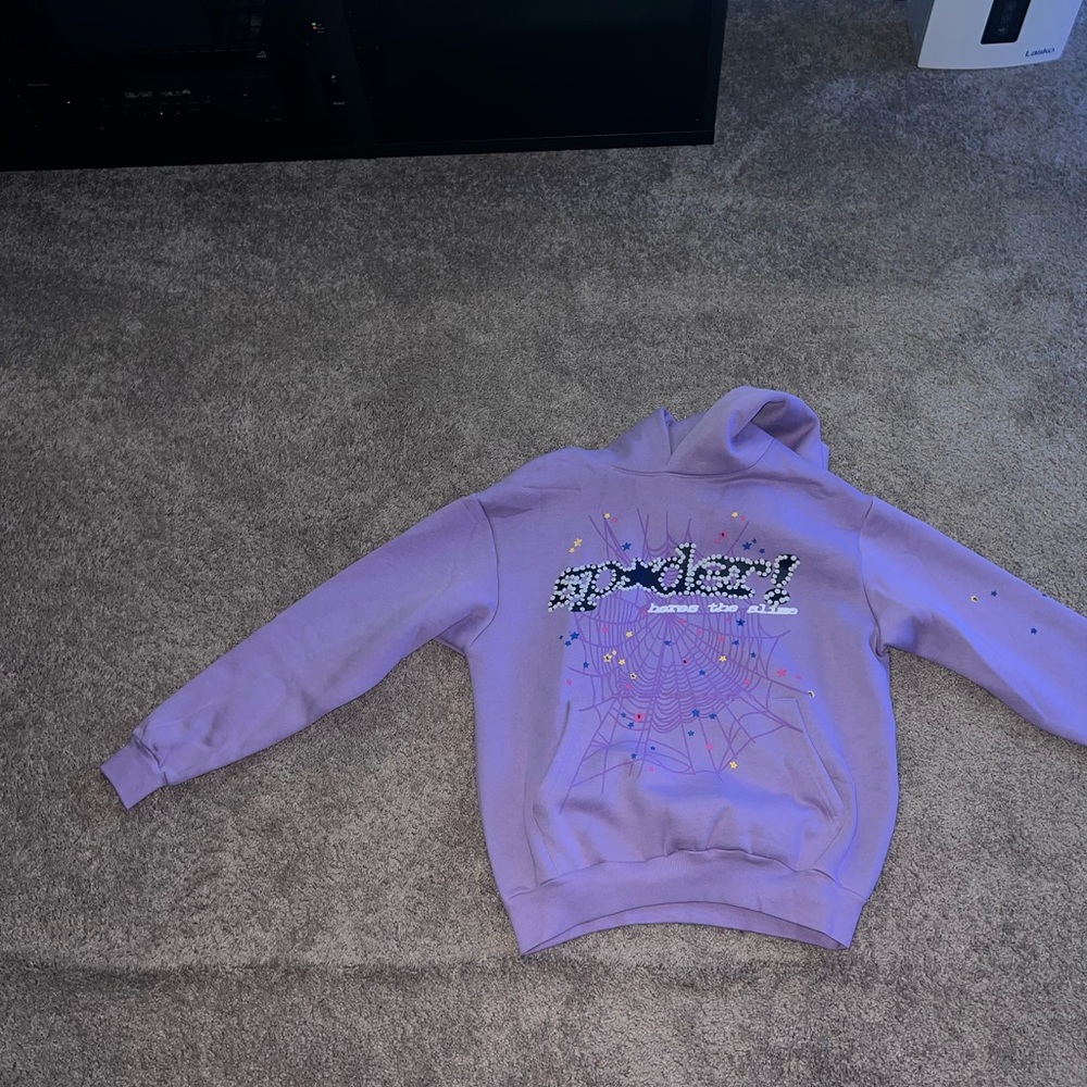 Sp5der Açaí Hoodie 'Purple'